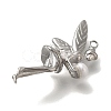 304 Stainless Steel Pendants STAS-P371-016P-2
