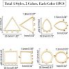 32Pcs 8 Style 304 Stainless Steel Chandelier Components Links STAS-UN0022-94-6