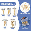 40Pcs 5 Styles Brass Snap On Bails KK-TA0008-87-4