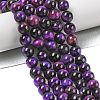 Grade AB Natural Tiger Eye Beads Strands G-B133-A02-6MM-04-3