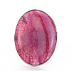 Adjustable Natural Mixed Gemstone Finger Rings G-S359-307-2