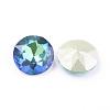 Pointed Back & Back Plated Glass Rhinestone Cabochons RGLA-J012-10mm-001SP-2