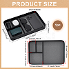 4 Grids Leather Jewelry Display Trays for Earrings Rings Bracelets AJEW-WH0816-545A-2