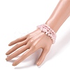 Natural Rose Quartz Stretch Bracelets BJEW-JB05647-3