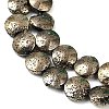 Electroplated Natural Lava Rock Beads Strands G-K388-01I-2