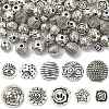 100Pcs 10 Styles Tibetan Style Alloy Beads FIND-CJ0003-19-9