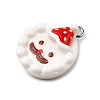 Christmas Opaque Resin Pendants CRES-D314-02P-01-2