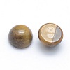 Natural Tiger Eye Cabochons X-G-P393-R26-6mm-2