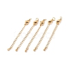 Long-Lasting Plated Brass Chain Extender X-KK-F711-09G-2
