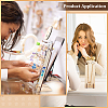 2 Bags 2 Styles Cute Girl Shaped Wood Hair Clip Holders ODIS-PH0001-93-5