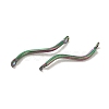 Ion Plating(IP) 304 Stainless Steel Links Connector Charms STAS-Q323-13MC-2