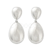 Teardrop Rack Plating Brass Studs Earrings KK-Z038-16P-1
