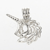 Alloy Diffuser Locket Pendants X-PALLOY-S062-22-2
