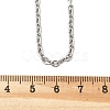 Tarnish Resistant 304 Stainless Steel Cable Chain Necklace Making STAS-P045-02P-3