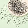 Tarnish Resistant 304 Stainless Steel Open Jump Rings STAS-N015-10-6x0.8mm-5