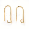 Rack Plating Eco-friendly Brass Earring Hooks X-KK-D075-13G-RS-1