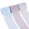 3 Rolls 3 Colors Wrinkle Polyester Ribbon OCOR-TA0002-98A-3
