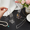 Transparent Acrylic Necklace Display Stands NDIS-WH0006-10-3