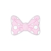 Bowknot Silicone Focal Beads SIL-SZC0003-13J-1