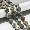 Natural Rhyolite Jasper Beads Strands G-NH0004-011-2