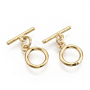 Brass Toggle Clasps KK-T051-25G-NF-1