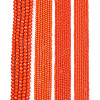 Opaque Solid Color Imitation Jade Glass Beads Strands EGLA-A044-P6mm-D03-2