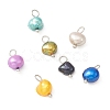 Dyed Natural Cultured Freshwater Pearl Charms PALLOY-JF02133-02-1