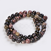 Natural Rhodonite Beads Strands G-K254-04-8mm-2