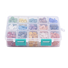 15 Colors Pearlized Plated Handmade Porcelain Cabochons PORC-JP0001-01-A-2
