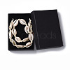 Cowrie Shell Choker Necklaces X-NJEW-JN02388-01-5