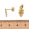 Ion Plating(IP) 304 Stainless Steel Stud Earring Findings STAS-I206-46G-3