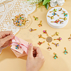 36Pcs 9 Colors Acrylic Pendant Decorations HJEW-FH00015-3