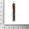 Electroplated Natural Quartz Pendants G-P315-B01-06P-3