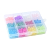 480Pcs 12 Colors Baking Paint Imitation Jade Glass Round Bead Strands DGLA-FS0001-01-2