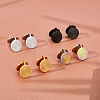 8Pcs 4 Colors 304 Stainless Steel Vortex Cuff Earrings EJEW-FI0001-60-3