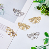 12Pcs 2 Colors 201 Stainless Steel Pendants STAS-DC0013-95-4