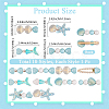 2 Bags 2 Styles Resin & Alloy Alligator Hair Clips AJEW-CY0001-39D-2