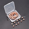 Round Natural Sunstone Beads Strands G-AR0001-69-7