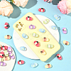 50Pcs 10 Styles Opaque Resin Cabochons CRES-SC0003-21-5