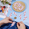 15Pcs Embroidery Thread Clothing Patches PATC-DC0001-10-3
