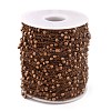 Brass Flat Oval Cable Chains CHC018Y-R-3