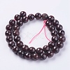 Natural Garnet Beads Strands X-G-G542-10mm-21-2