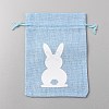 Easter Cloth Storage Pouches ABAG-WH0048-03B-01-1