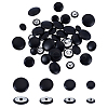 40Pcs 4 Styles 1-Hole PU Leather Buttons DIY-GA0008-32-1