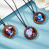 Glass Pendants WOOD-NB0001-63B-5