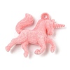 Flocky Resin Pendants CRES-D017-02D-1