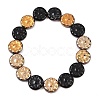 Czech Pressed Glass Beads GLAA-I061-48B-2
