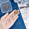30Pcs 304 Stainless Steel Asymmetric Length Chandelier Component Links STAS-UN0049-34-4