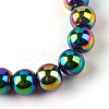 Electroplate Transparent Glass Beads Strands EGLA-Q062-8mm-D02-2