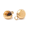 Natural Mixed Stone Charms G-K325-01G-4